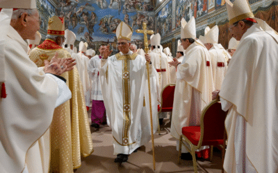 American Pope Leo XIV celebrates first mass as pontiff pope png