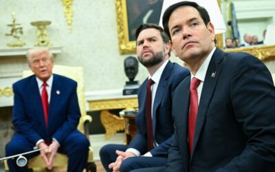 Trump announces India-Pakistan ceasefire agreement trump vance rubio jpg